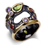 Olivine Purple Red Ring