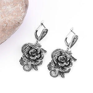 Crystal Roses Earrings