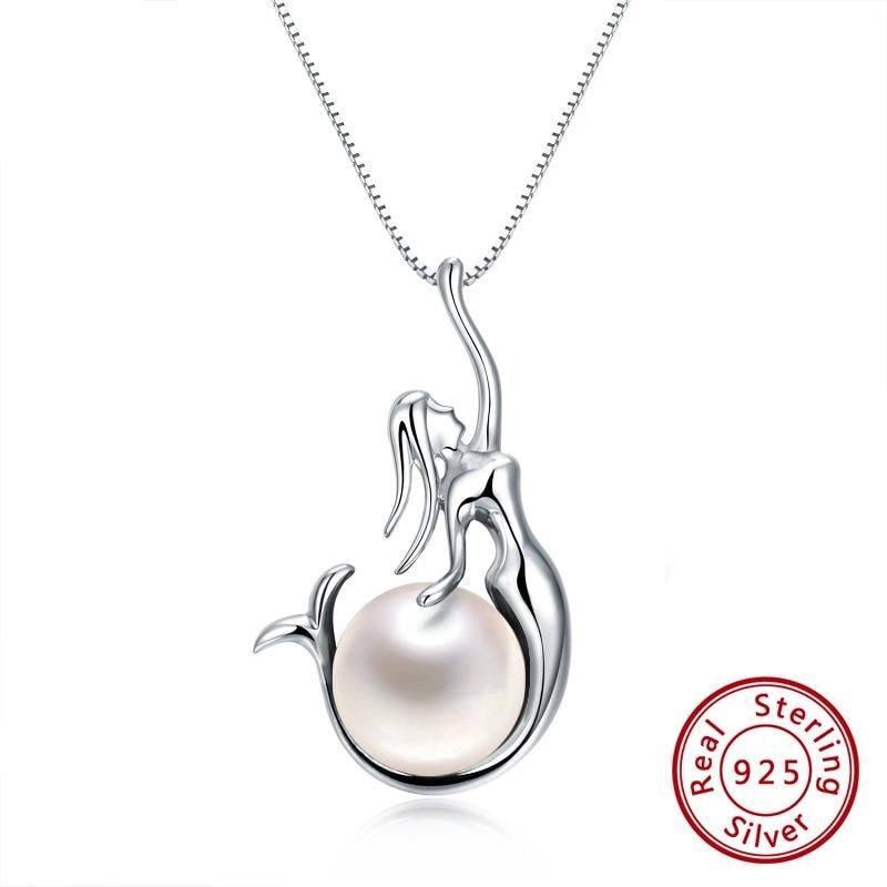925 Sterling Silver Little Mermaid Necklace