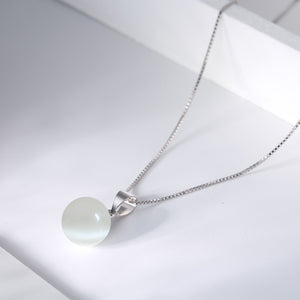 925 Sterling Silver Natural Stone Necklace