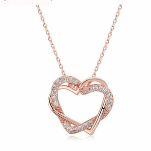 2 Hearts Necklace (2 Colors)