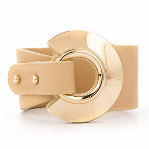 Gold Leather Office Bracelet