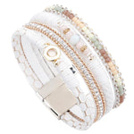 Trendy Rhinestone Crystals Wide Bracelet